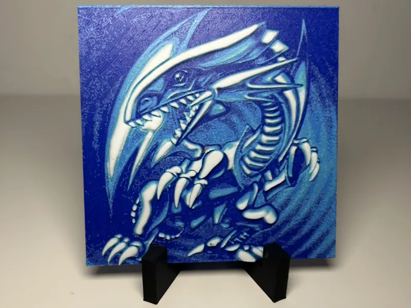 Yu-gi-oh / Blue Eyed White Dragon Hueforge