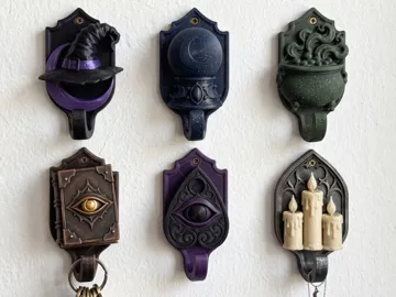 Adorno temático: Mystic Occult & Witchcraft Wall Hooks Collection — vista de referencia 2