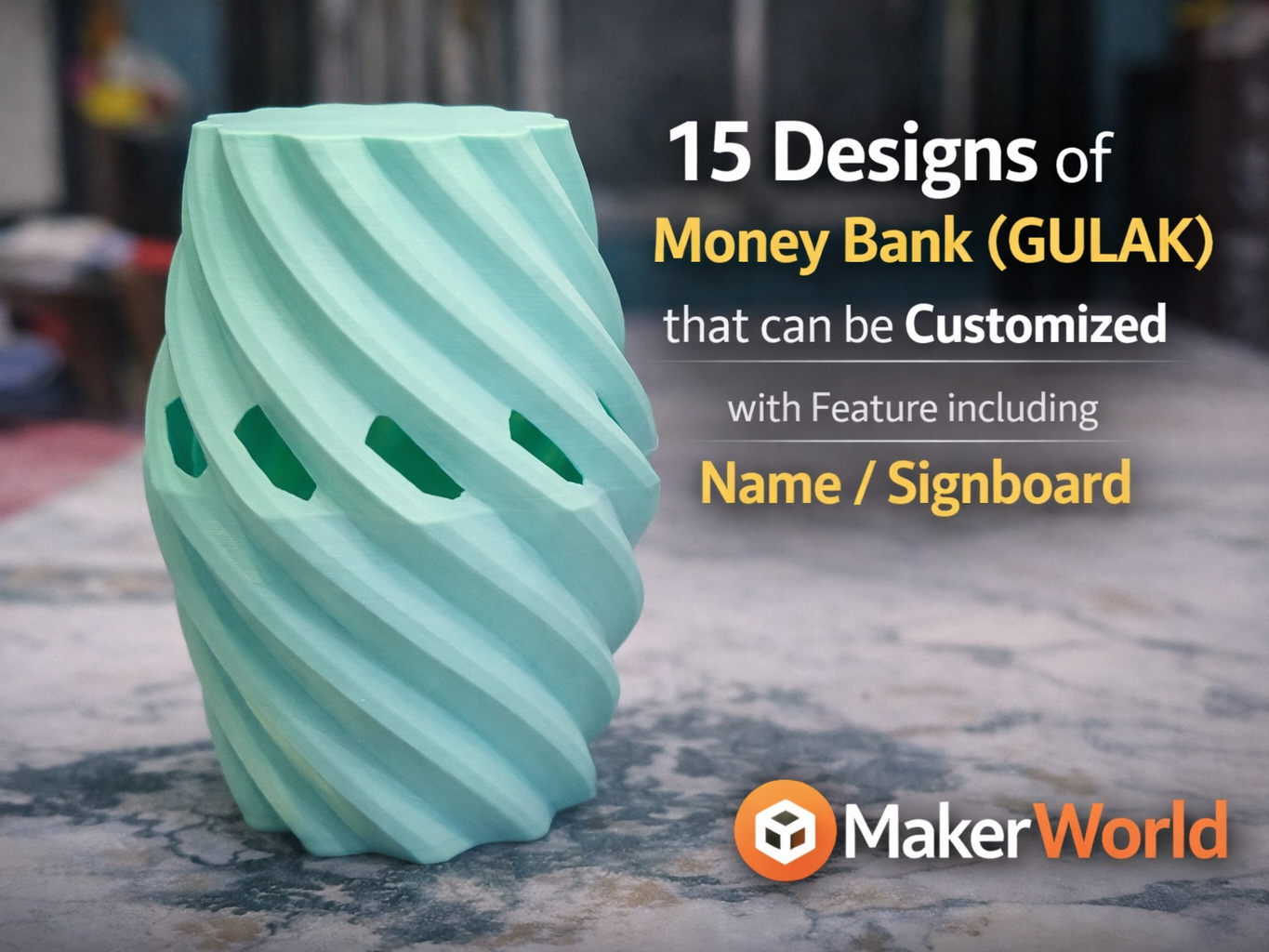 Gulak Ultimate Parametric Piggy Bank : No Support