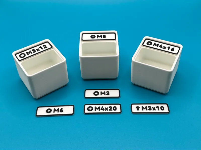 Parametric Gridfinity Bin Label Generator 