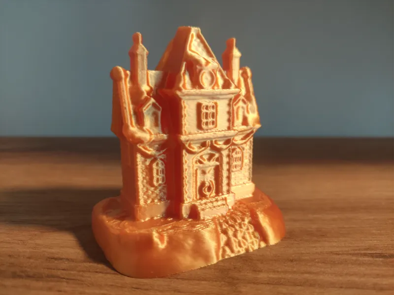 Tiny Winter Village Manor 