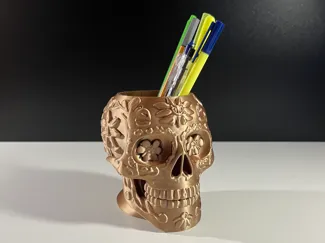 Skull Pen Holder