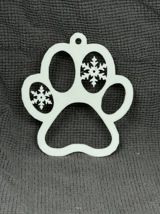 Paw Christmas Ornament