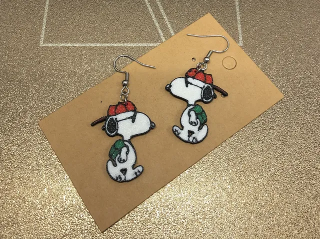 Snoopy earrings #7, AMS, 0.4mm nozzle