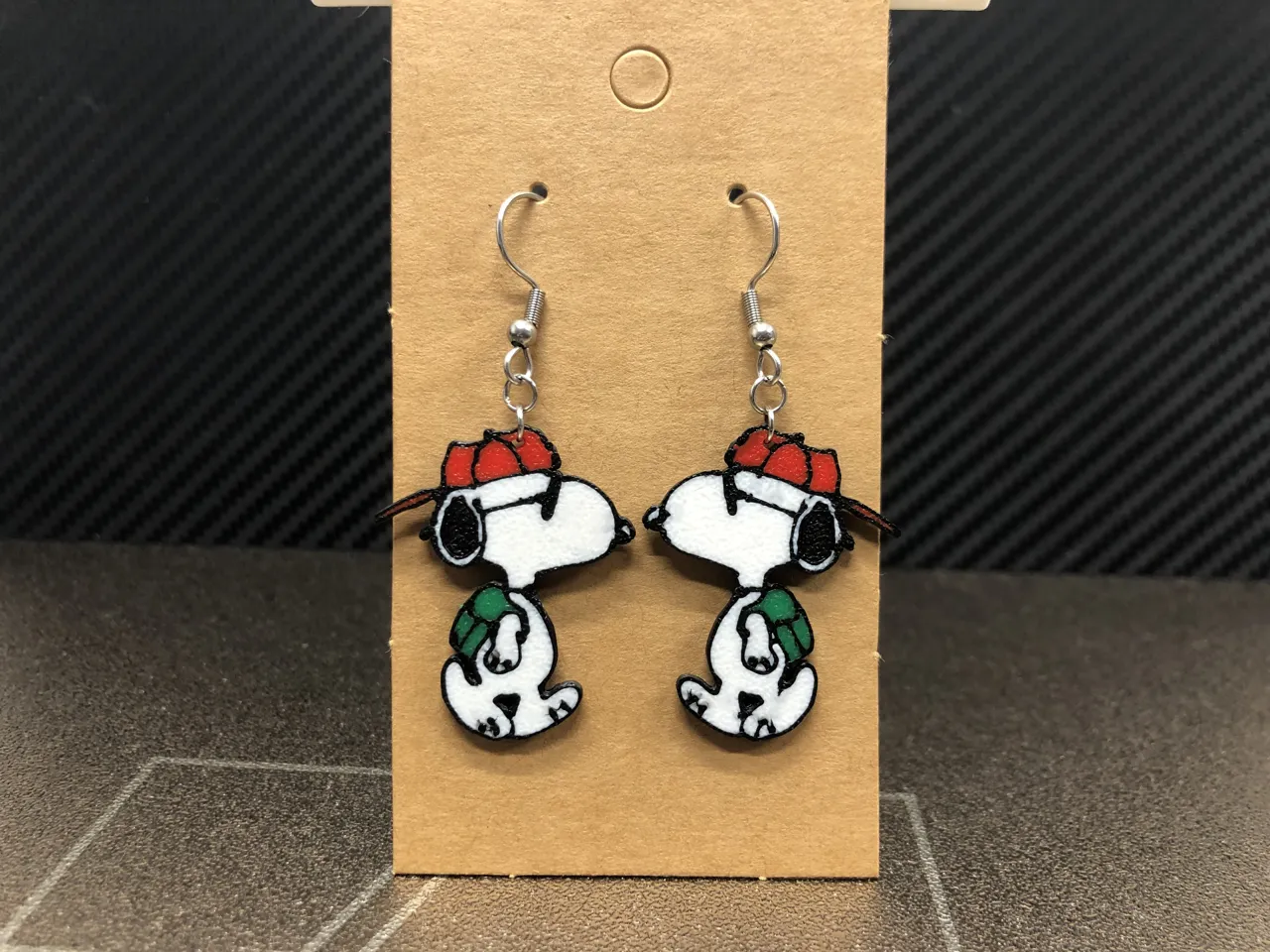 Snoopy earrings #7, AMS, 0.4mm nozzle view 2