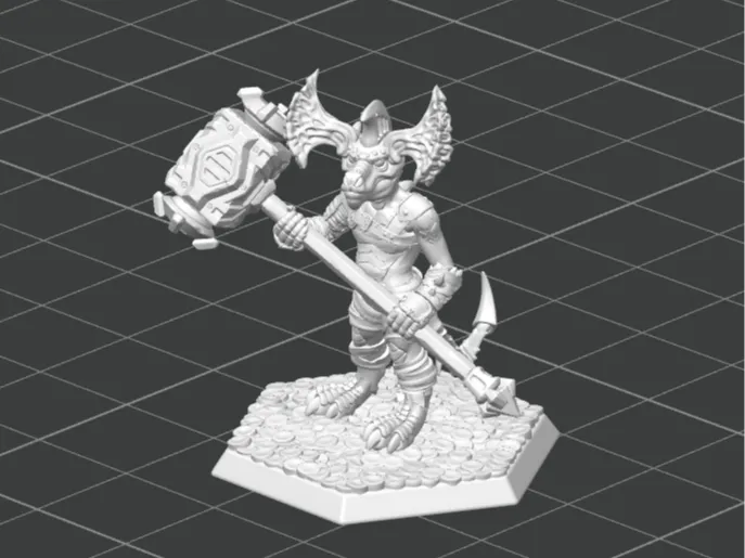 D&D miniature, Praci the lizrdman