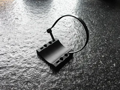 Cable bundle ziptie plate