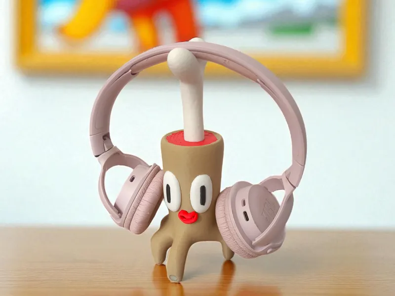 Creepy-cute Bone Hand Headphone Stand