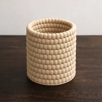 Bead Form Pencil Holder - patterned inside and outside