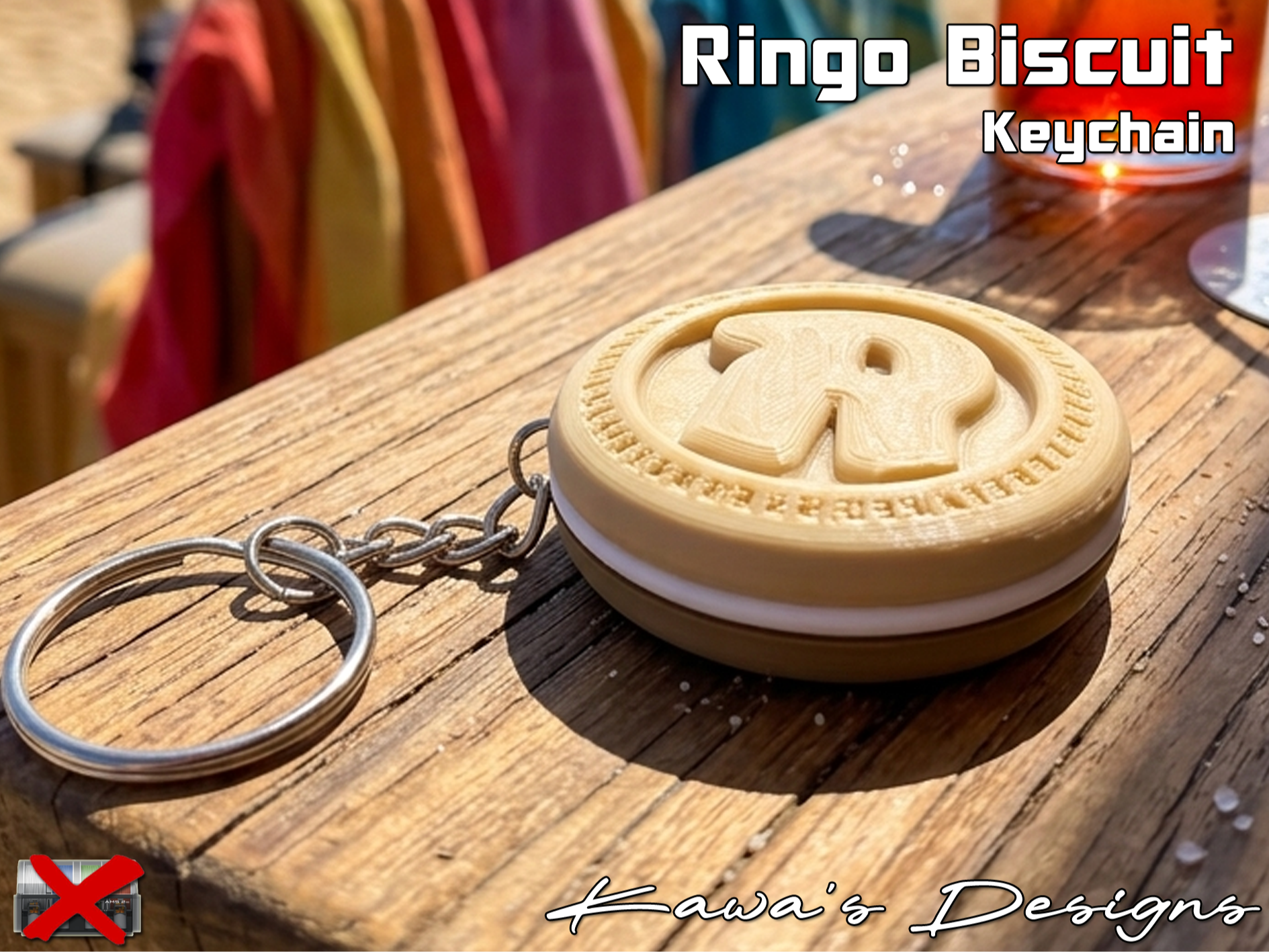 Ringo Biscuit Keychain