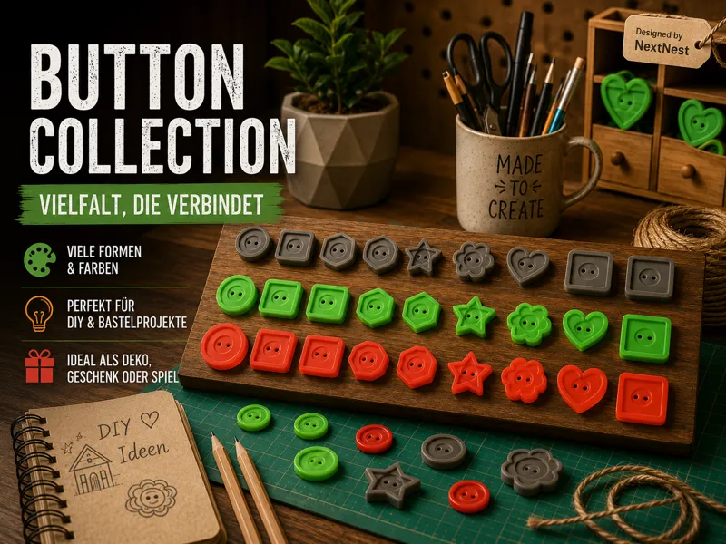 Knopfgenerator – Button Generator in 9 Formen