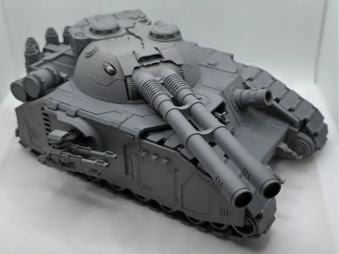 Modelo para impresión 3D: Space Man Giant Double Cannon Tank. Referencia del modelo original.