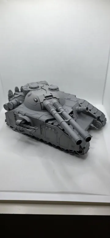 Modelo para impresión 3D: Space Man Giant Double Cannon Tank — vista de referencia 3