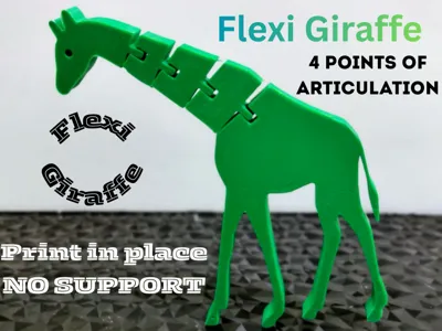 Flexi Giraffe-Print in Place-NO SUPPORT