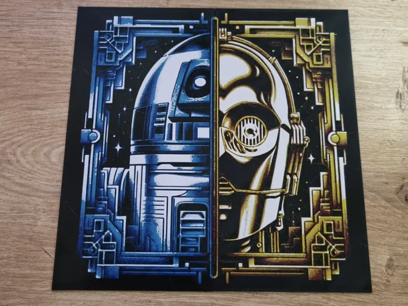 R2-D2 & 3-CPO Binary Companions - ArtDeco HueForge