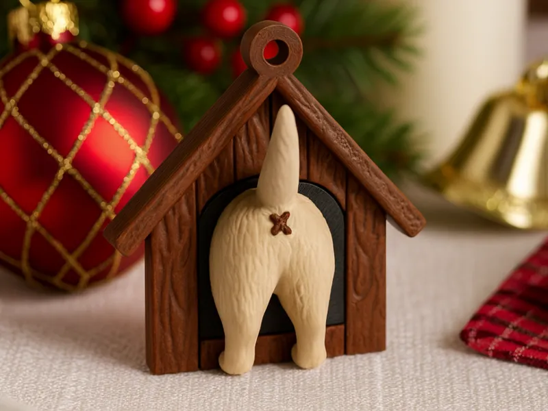 Dog christmas bauble