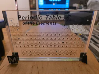 Simple stand for periodic table