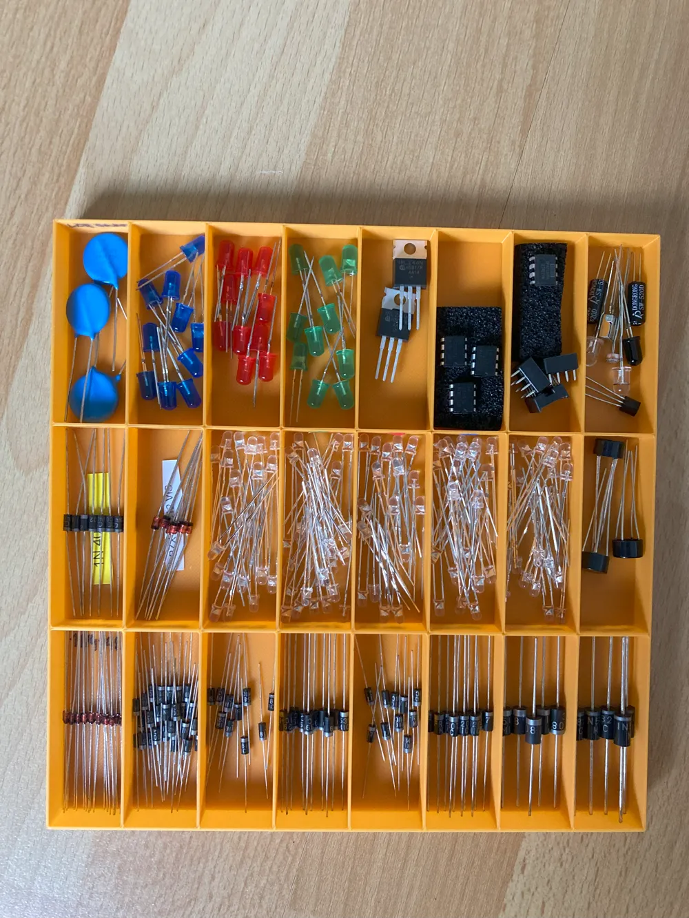 Small Part Sorting Small parts sorting Electronics 18x18 cm A1 mini - Free 3D Print Model ...