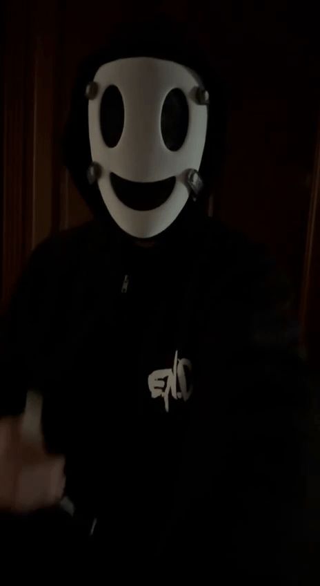 High-Rise Invasion Happy Face Mask