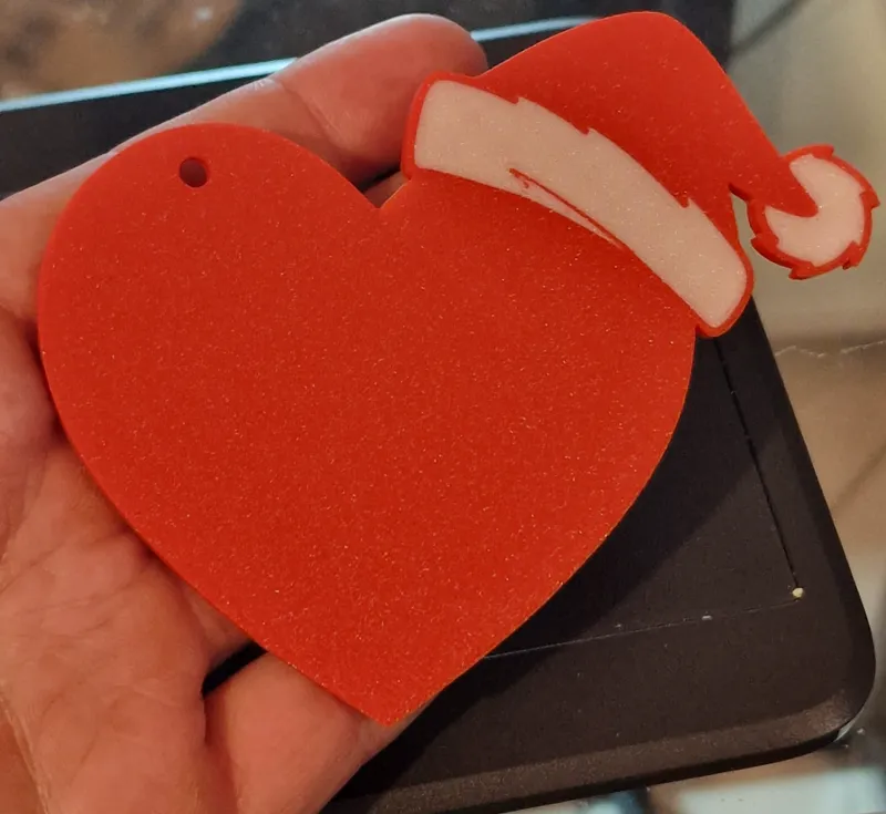 biglietto natalizio cuore