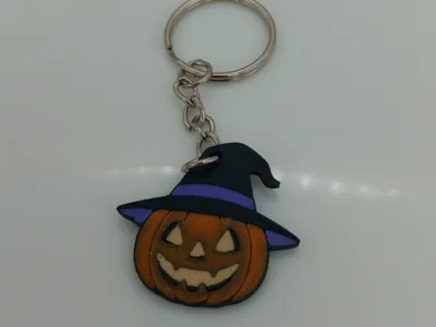 Halloween Pumpkin keychain