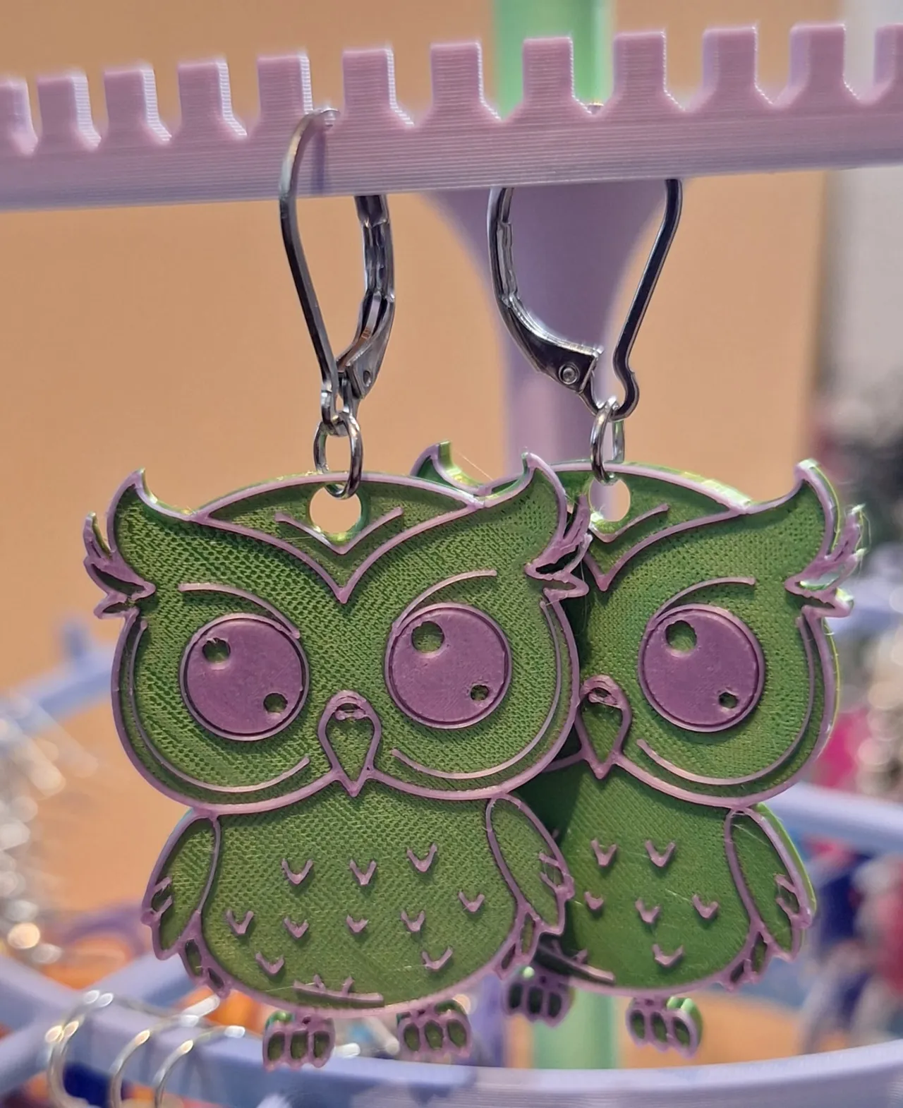 Owl Earrings view 2
