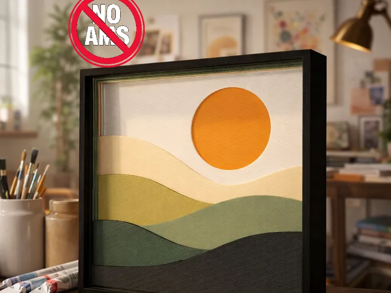 Sea & Sun Shadowbox – Minimal Design Edition