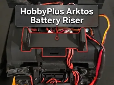 HobbyPlus Arktos 6x6 - Battery Riser Tray