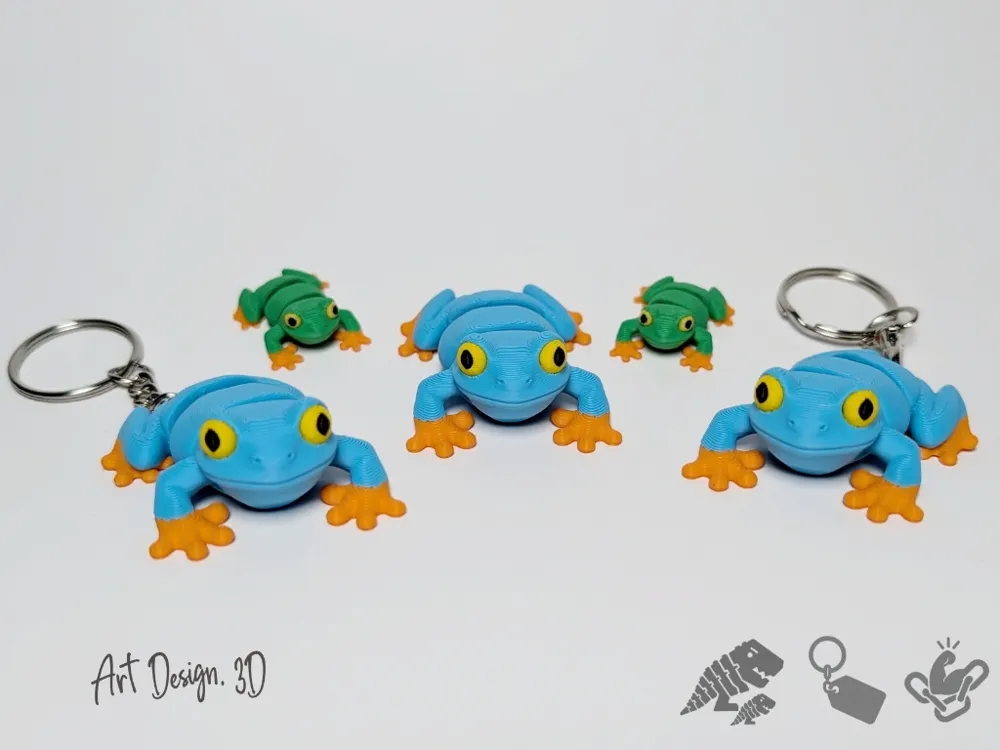 Objeto manipulable: Articulated Tree Frog - Strong Joints. Referencia del modelo original.