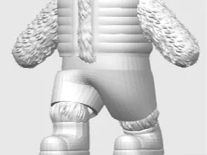 Gary Rivian Mascot in lunge pose
