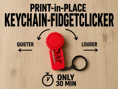 Print-in-Place Keychainfidgetclicker