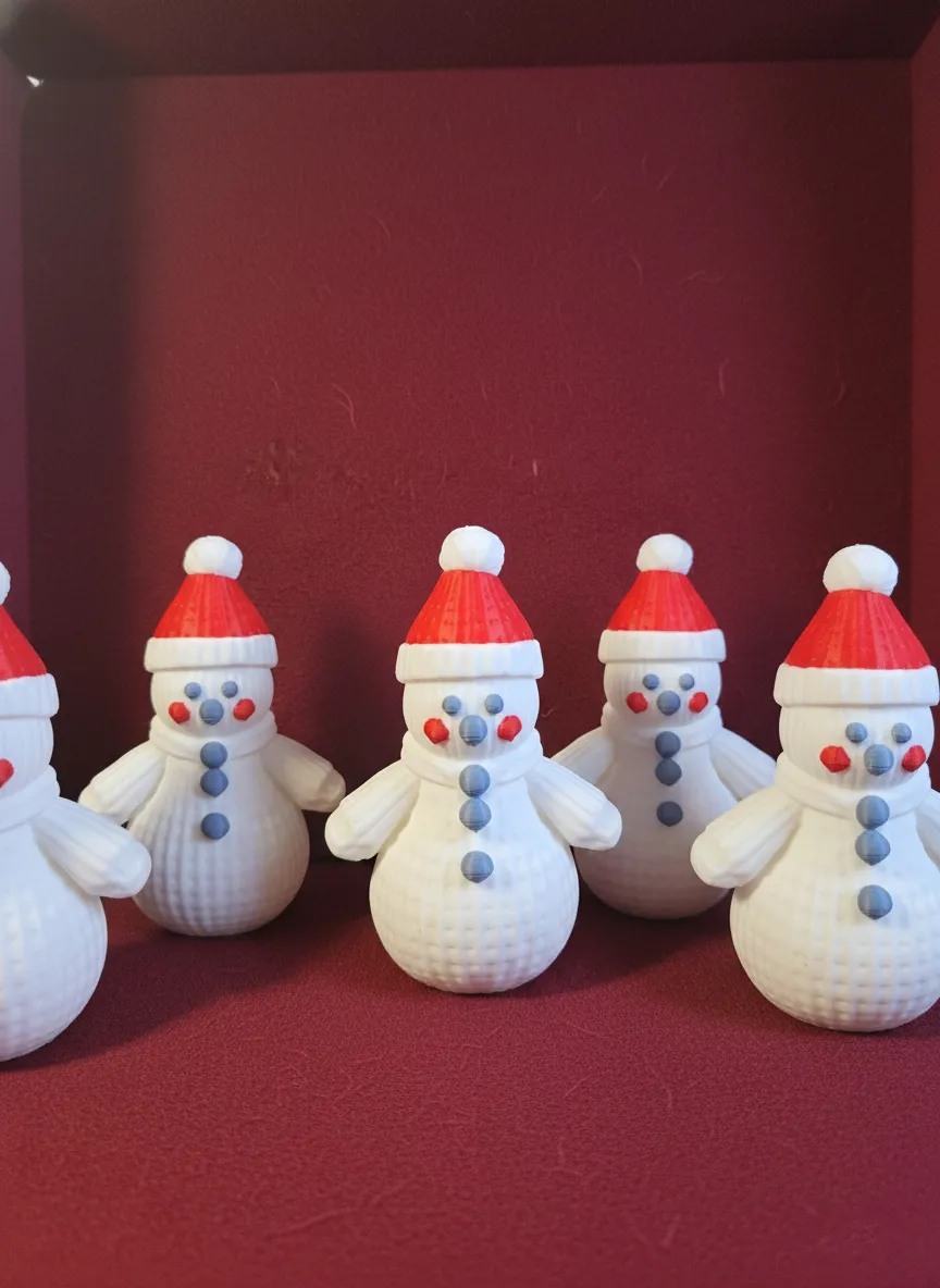 Knitted Snowman - Free 3D Print Model - MakerWorld