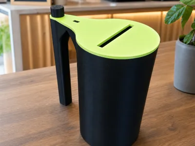 Container for collecting donations with a handle