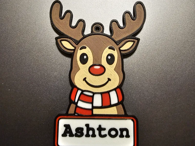 Reindeer Christmas Ornament