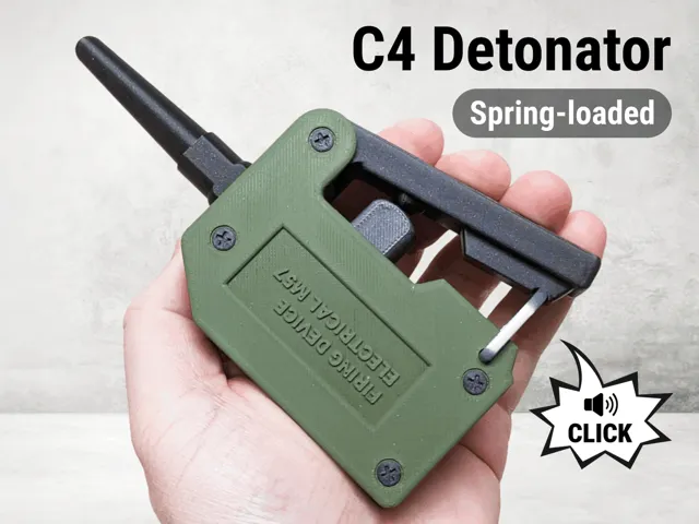 C4 Detonator with Realistic Clicking Sound