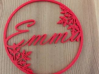 Boule de Noël personnalisé "Emma"