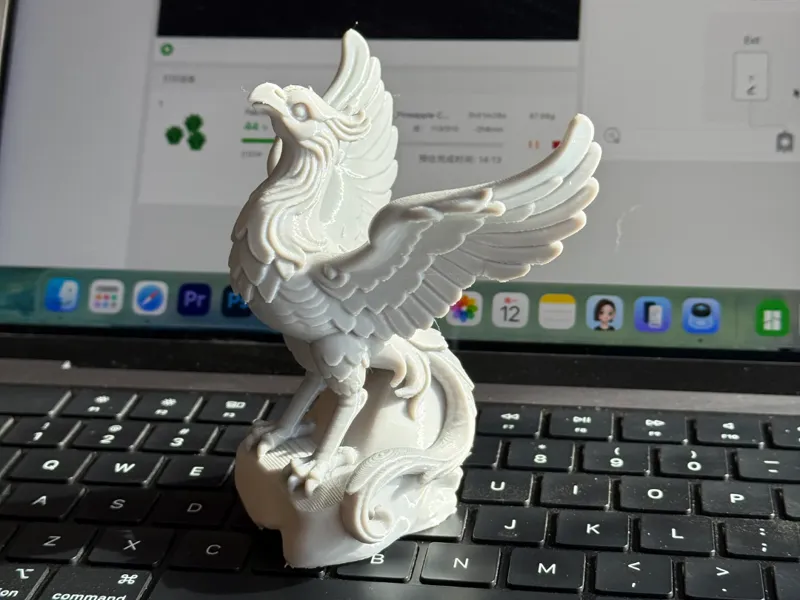中国上古四兽朱雀模型
