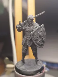 Miniature guerrier humain 32 mm — jeu de rôle — photo 2
