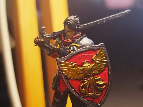 Miniature guerrier humain 32 mm — jeu de rôle