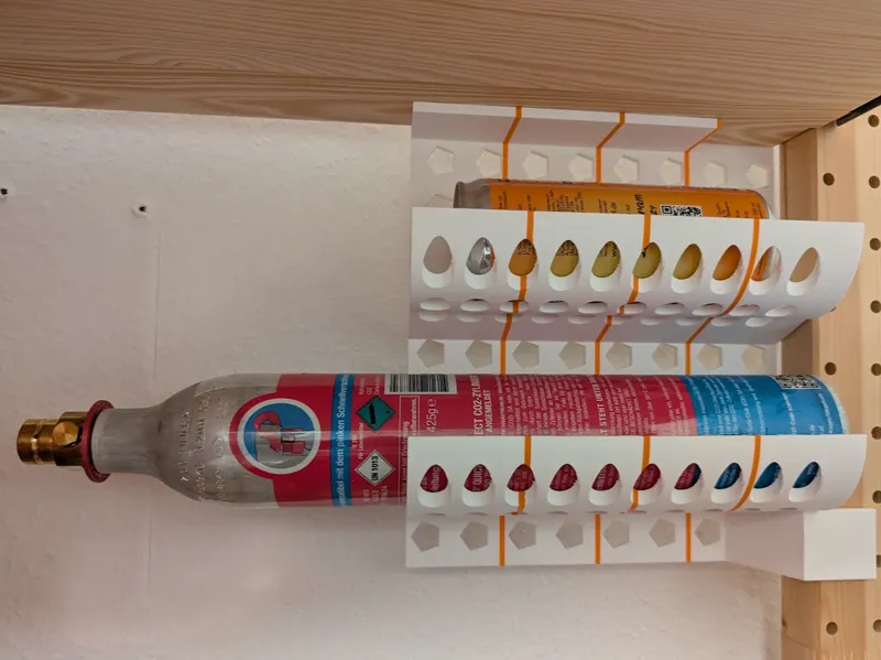 Soda Stream storage for Ikea Ivar