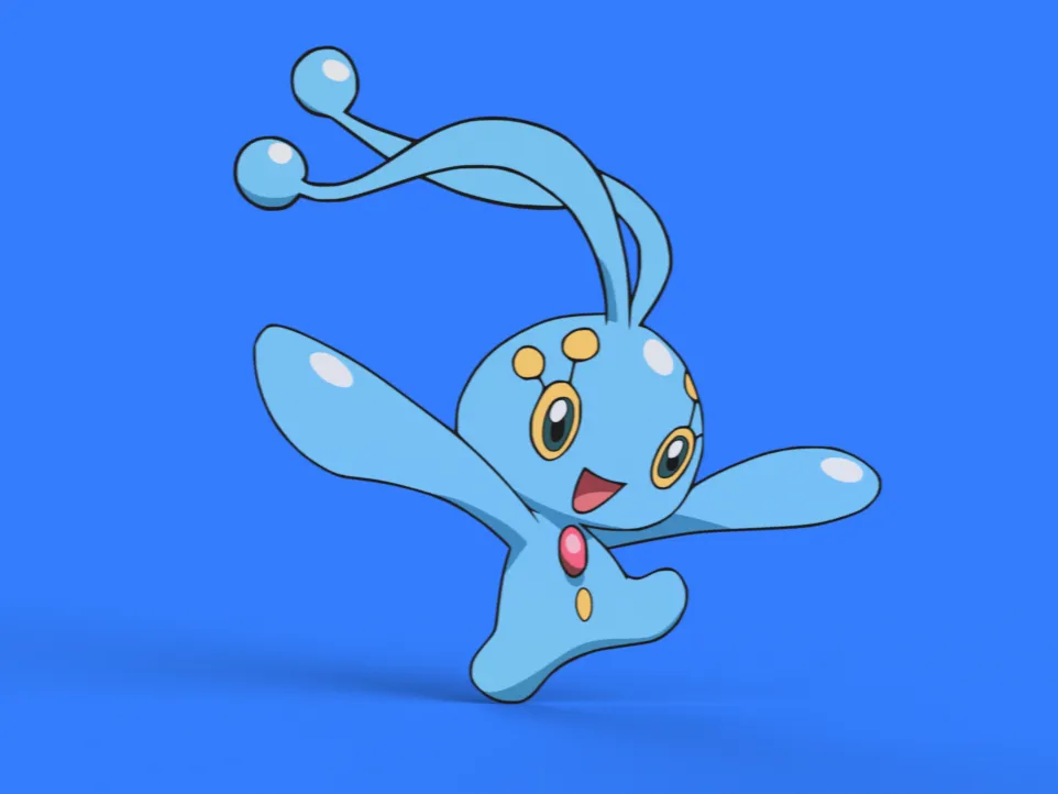 Manaphuy Manaphy Wall Art by Sitsero - MakerWorld