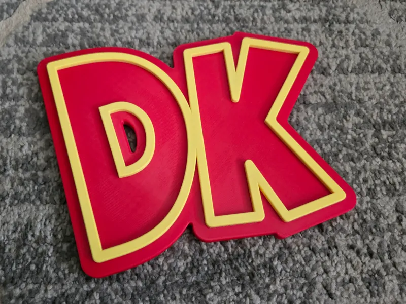 Donkey Kong Logo Sign