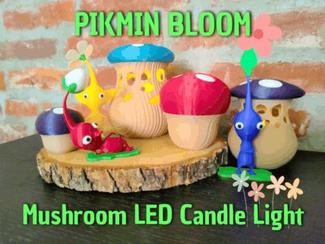 Pikmin Bloom Mushroom LED Light