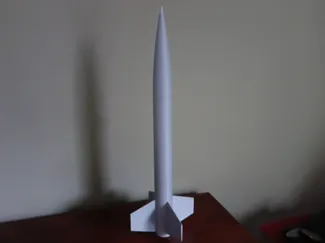 Model rocket optimised for apogee