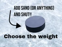 Palet de hockey sur glace creux avec couvercle — photo 1