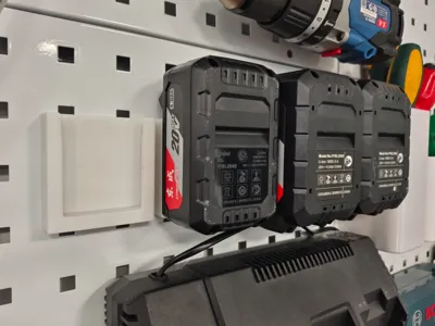 Pegboard Accessories - Dongcheng 20V Battery Holder