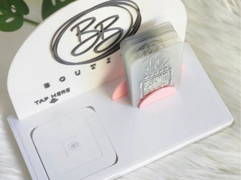 Square Reader + Business Card Display Stand