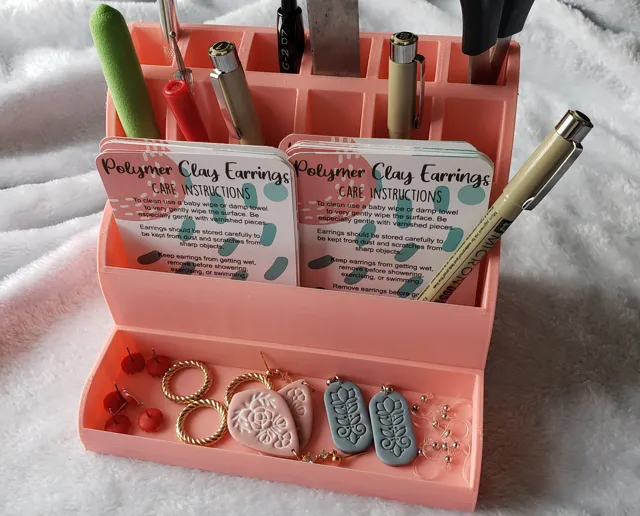 Polymer Clay Earring Artist Tools Organizer