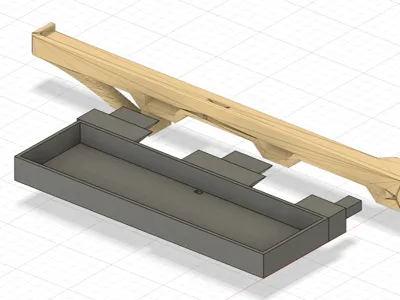 Power Adapter Tray for H2D H2S T-pose AMS riser