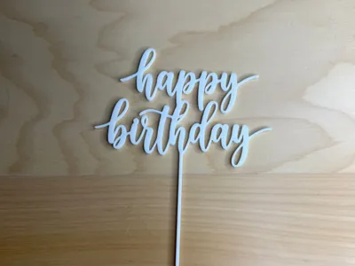 Cake Topper Happy Birthday